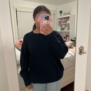 brandy melville brianna sweater navy blue